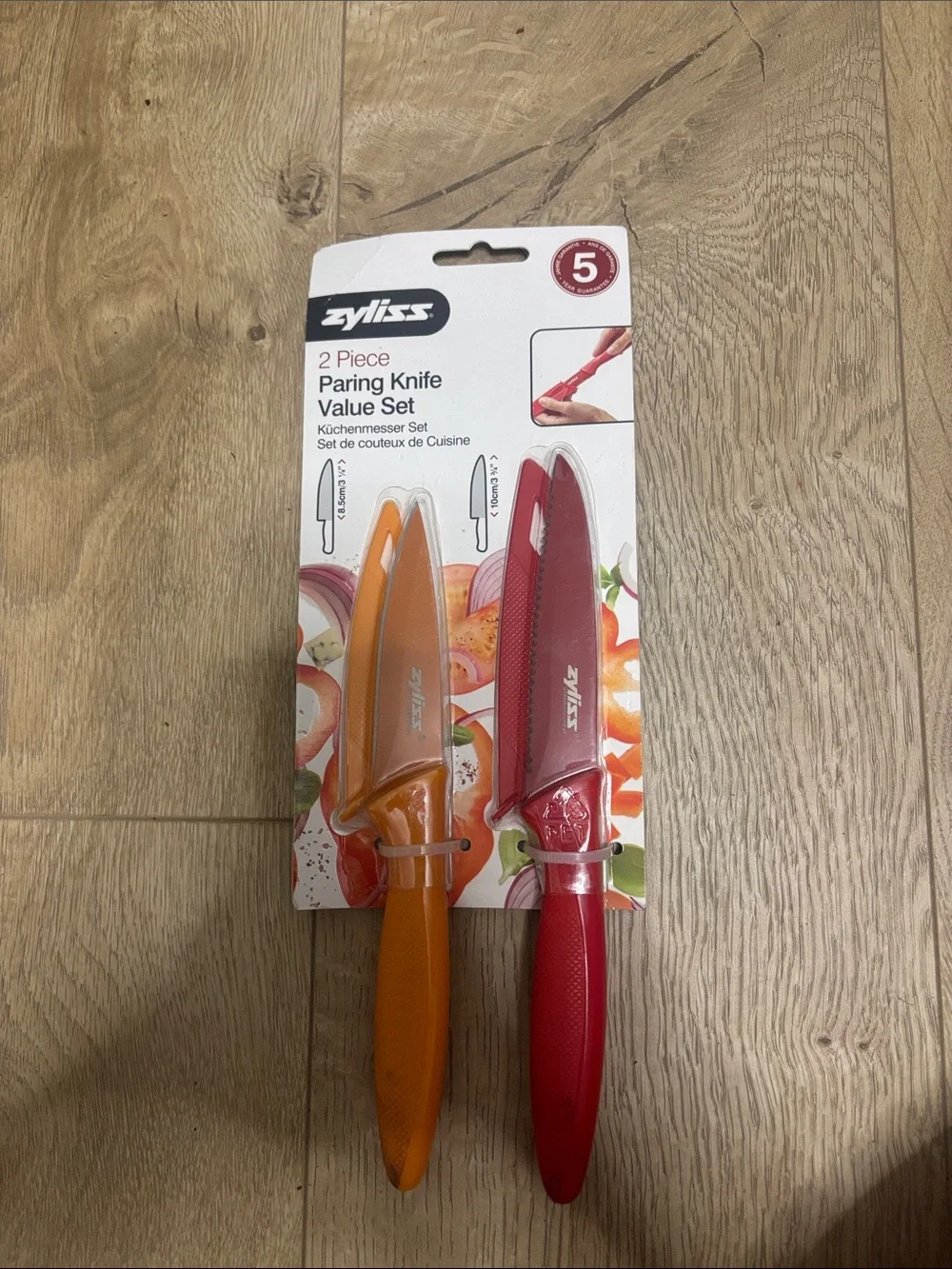2-Piece Paring Knife Value Set - Red & Orange
